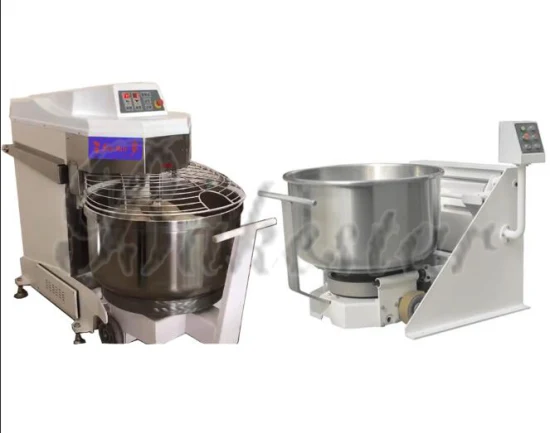 Dough Kneader Machine Mixer 100kg Industrial with Tipping Lifter Removable Bowl