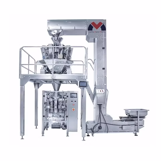 Tea Bag Sealing Pouch Automatic Multi-Function Food Vertical Packing Machine with Multi-Head Weigher for Weighing Granule Packaging Filling Machine