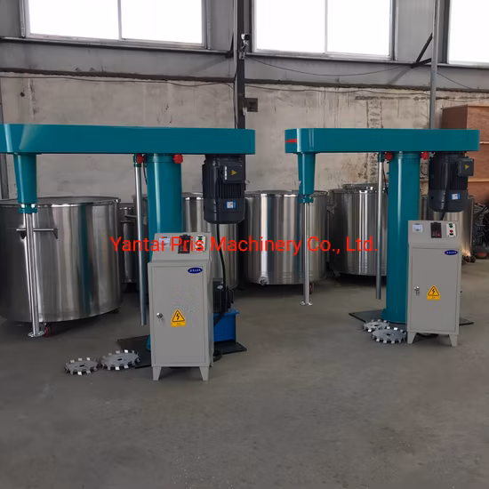 Single Shaft Dual Shaft High Speed Dissolver for Paints Coating Mixing with Hydraulic Lift (1.1KW-90KW)